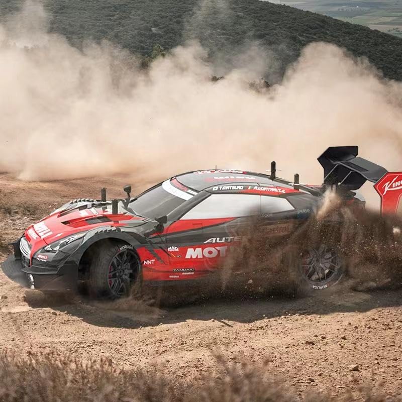 High-Speed Drift RC Car – 25 km/h, 4X4 (1:16)• Fiber Red edition