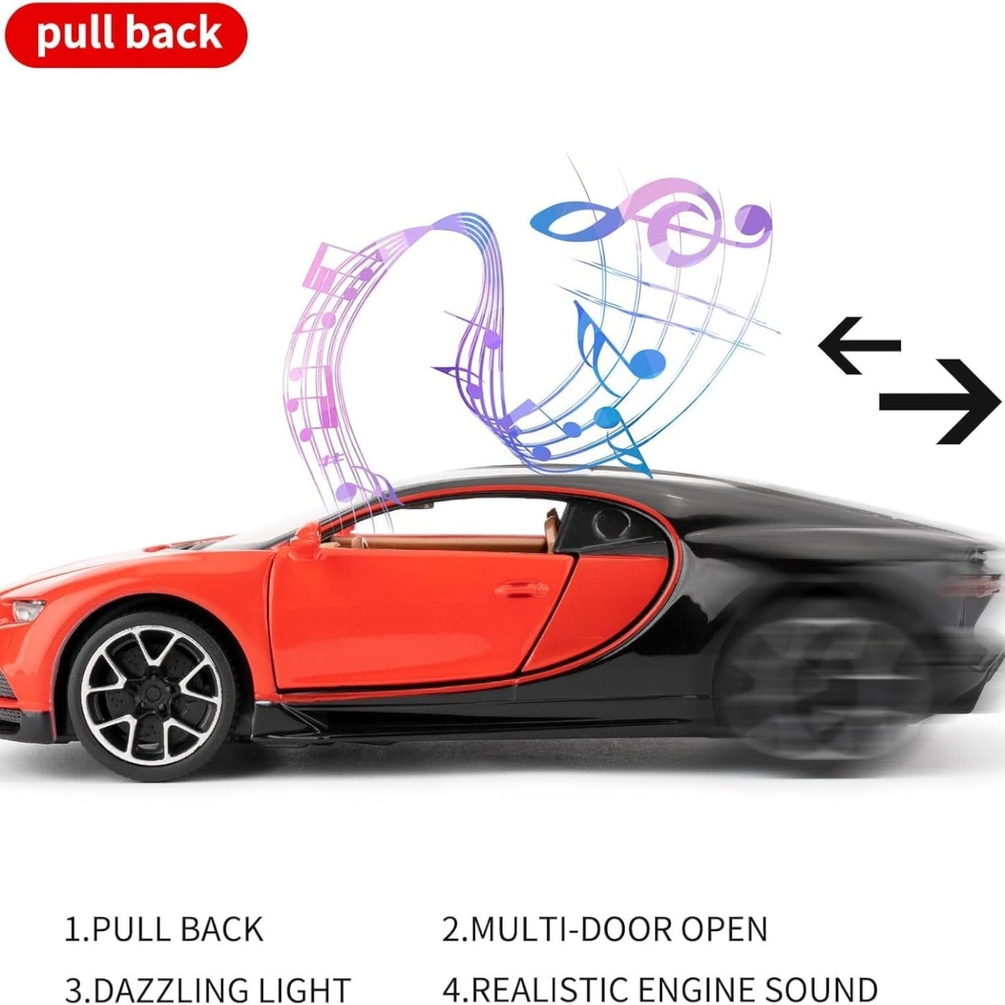BUGATTI CHIRON METAL 1:24 DIE-CAST