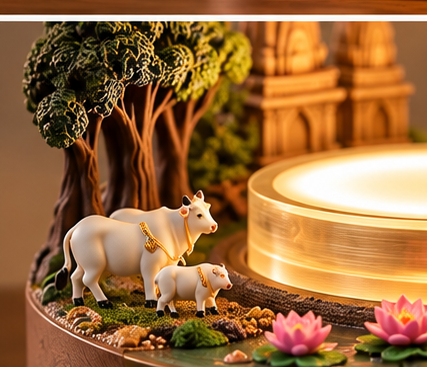 Floating Krishna LED Lamp – Divine & Elegant Home Décor