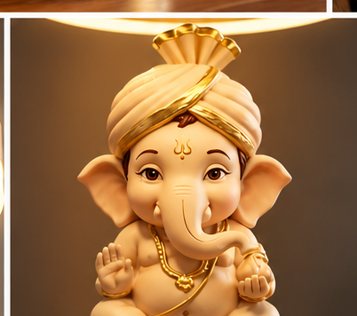 Floating Lord Ganesha LED Lamp | Magnetic Levitation Decorative Table Lamp | Divine Home & Pooja Décor | Unique Gift for Home, Office & Festive Occasions