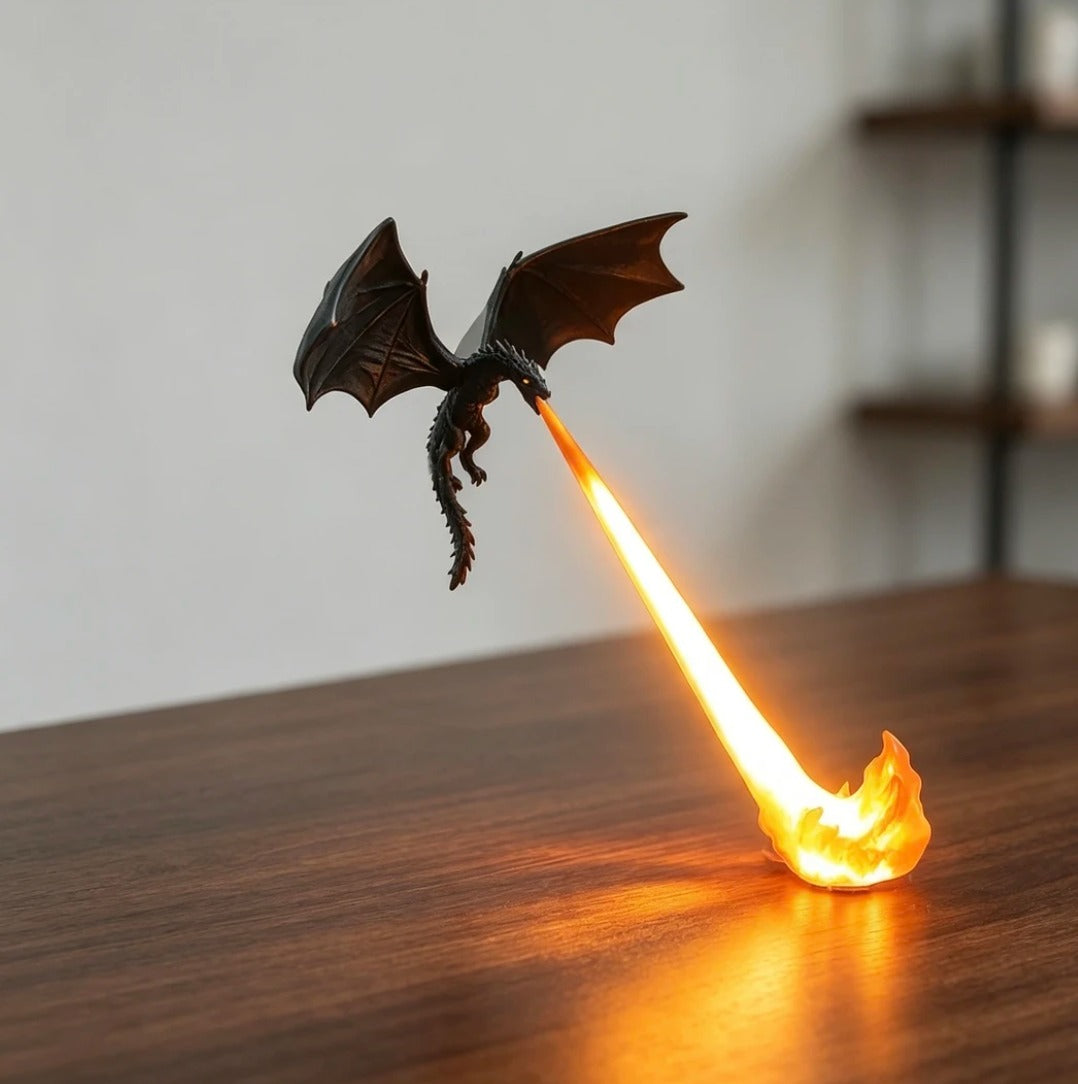 Dragon LED Flame Effect Night Light