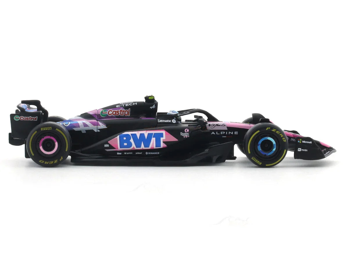 2024 Alpine A524 No. 10 Pierre Gasly 1:43 Bburago Formula 1 diecast scale model car