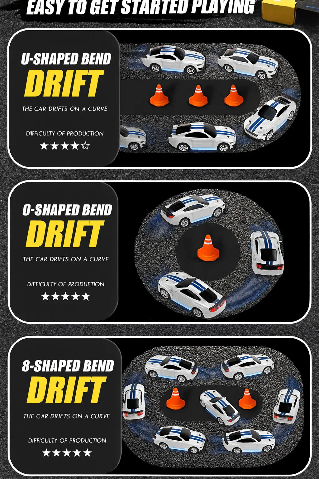 Drift RC Car (1:24) | Muscle White edition