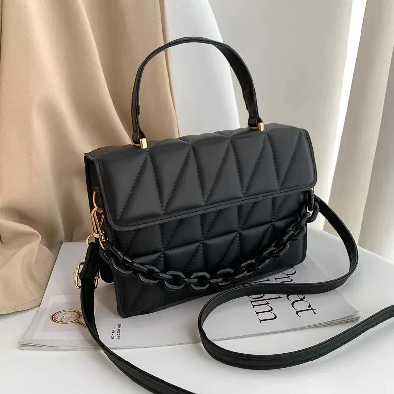 Women’s Embroidered PU Crossbody Shoulder Bag – Animal Print Design