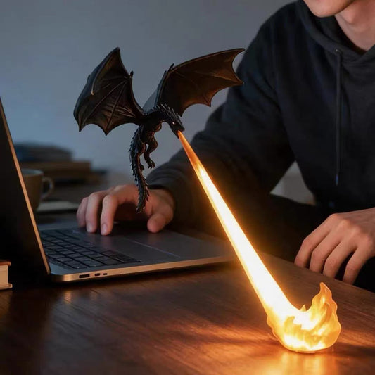 Dragon LED Flame Effect Night Light