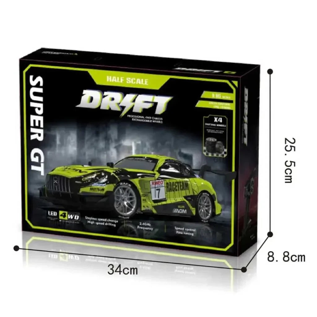 High Speed Drift RC Car – 25 km/h, 4X4 (1:16)(Yellow Track)