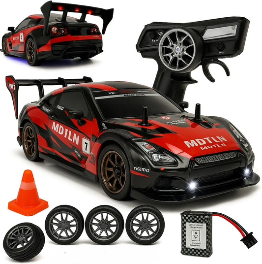 High-Speed Drift RC Car – 25 km/h, 4X4 (1:16)• Fiber Red edition