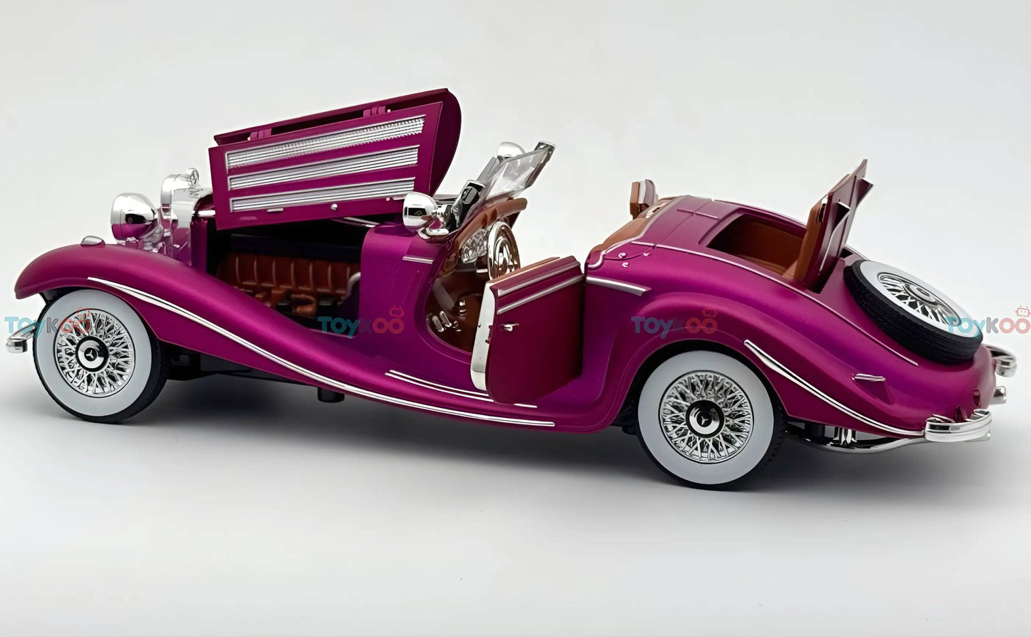 1936 Mercedes-Benz 500K 1:18 roadster  diecast scale model car - Big Size