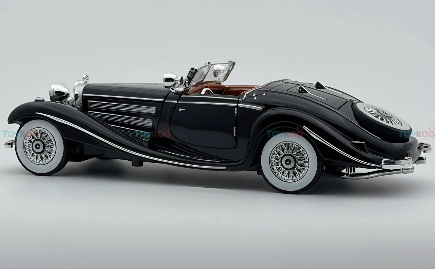 1936 Mercedes-Benz 500K 1:18 roadster  diecast scale model car - Big Size