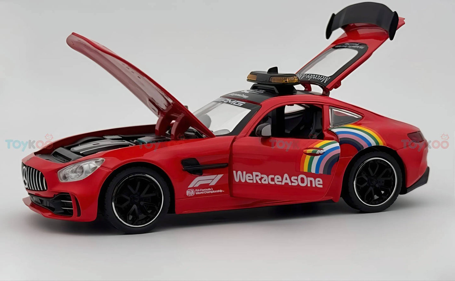 2020 Mercedes-Benz AMG GT-R Safety Car formula f1 1:18 diecast scale model - Big Size